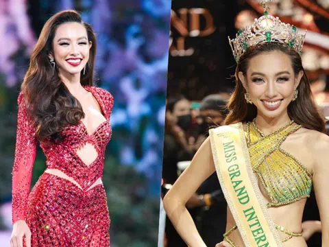 Hai chiếc váy dạ hội giúp Thùy Tiên đăng quang Miss Grand International 2021
