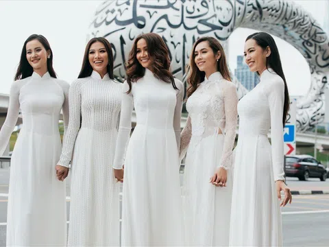 H'Hen Niê, Kim Duyên, Hương Ly diện áo dài cực duyên dáng tại Dubai