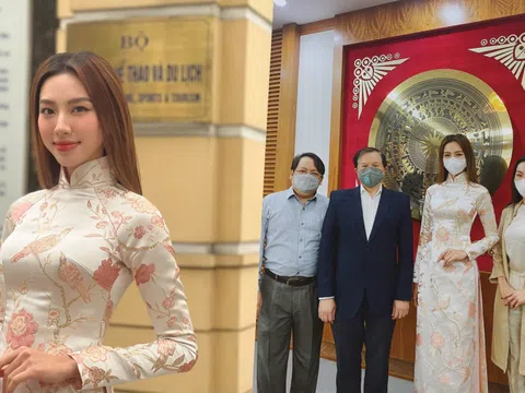 Hoa hậu Thùy Tiên gặp Thứ trưởng Bộ Văn hóa Thể thao và Du lịch