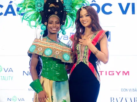Hoa hậu H'Hen Niê cùng Hoa hậu Trái Đất 2021 làm giám khảo Hoa hậu các Dân tộc Việt Nam
