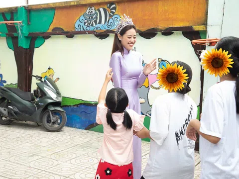 Hoa hậu Khánh Vân thực hiện lời hứa đặc biệt dành tặng các em nhỏ