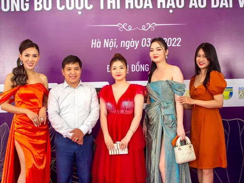 Doanh nhân Dung Ruby rạng rỡ dự họp báo Hoa hậu áo dài Việt Nam 2022