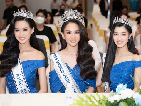 Hoa hậu Mai Phương và 2 á hậu khoe sắc rạng rỡ sau đăng quang
