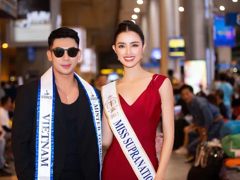 Nam vương Phùng Phước Thịnh vui mừng đón Hoa hậu Siêu quốc gia 2013 đến Việt Nam