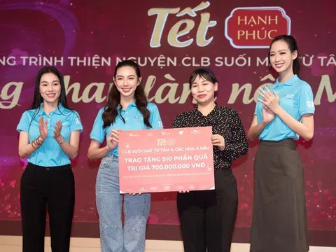 Thùy Tiên cùng dàn chị em hoa hậu mang Tết hạnh phúc đến hơn 500 trẻ em khó khăn ở TPHCM