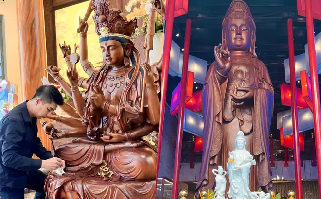 Lâm Tường Quân: Người thầm lặng trao truyền lửa nghề điêu khắc tượng Phật